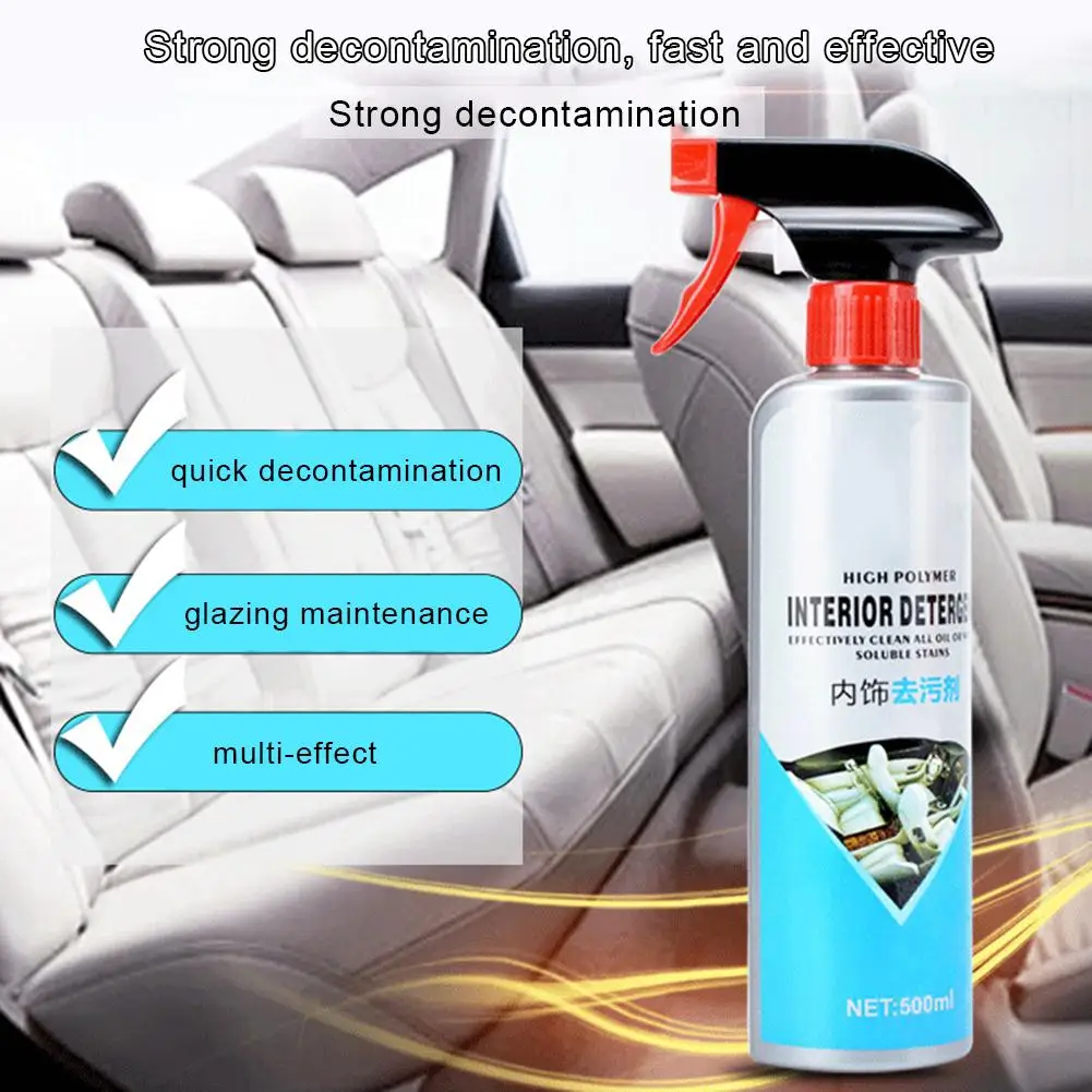 500 мл средство для очистки салона автомобиля бархатная ткань кожаное сиденье