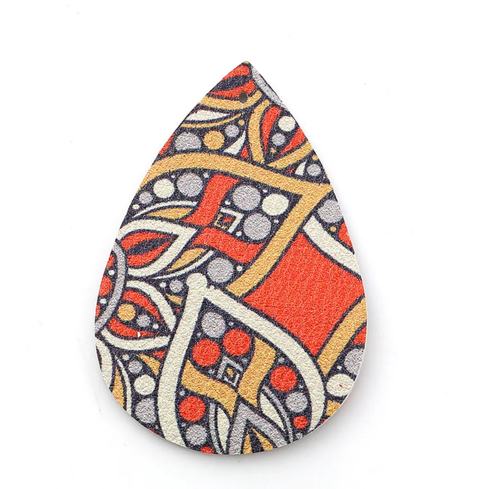 DoreenBeads PU кожаные подвески Фламинго падение в случайном порядке разноцветные ювелирные изделия аксессуары 56 мм(2 2/") x 37 мм(1 4/8"), 10 шт
