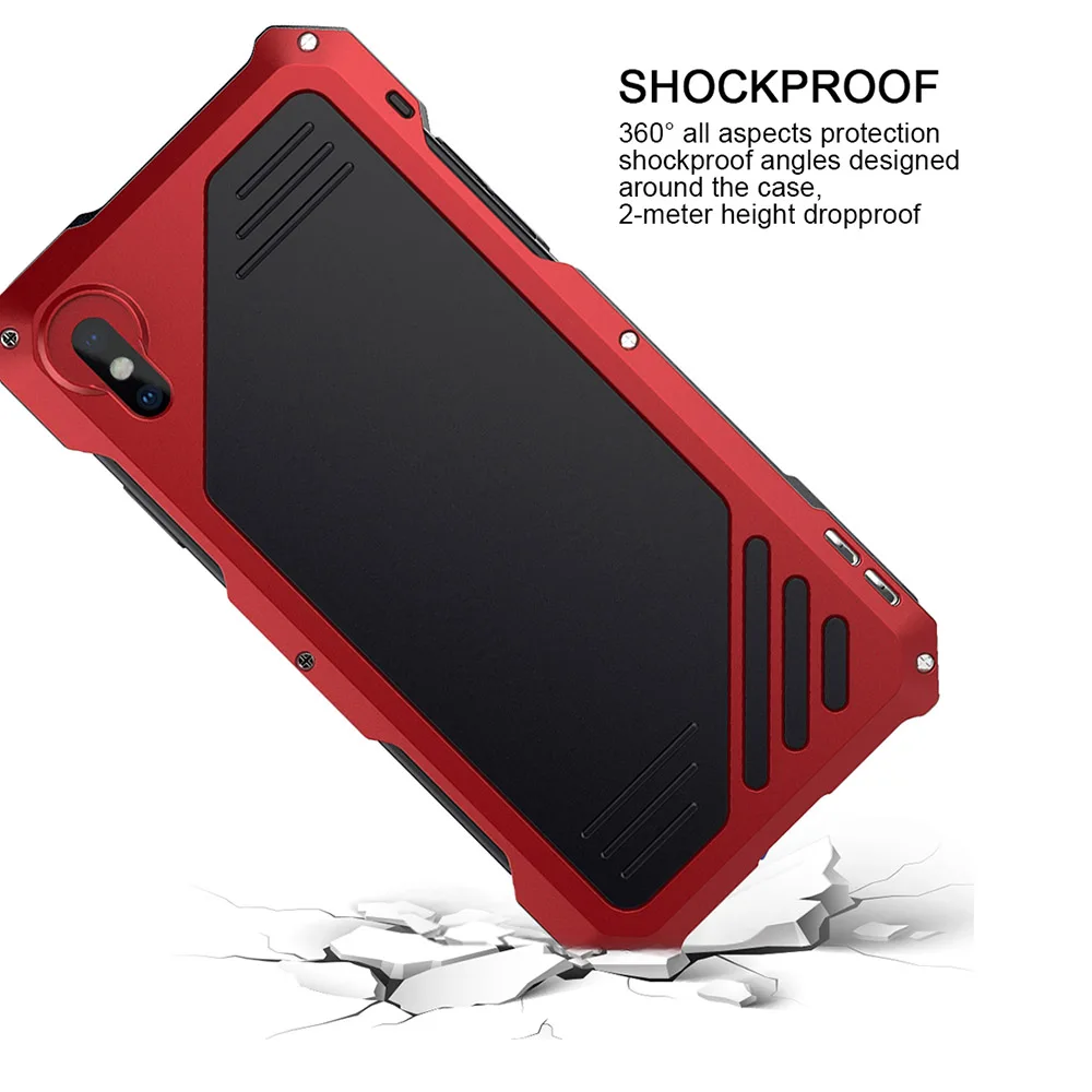 Ascromy Waterproof Heavy Duty Phone Case Cover Protector For iPhone XS Max XR X 8 7 6 6s Plus 5s Fisheye Marco Wide Camera Lens |