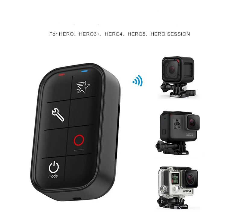 2018 водонепроницаемые камеры Wifi Пульт дистанционного управления для Gopro Hero 5 4 3 Go Pro