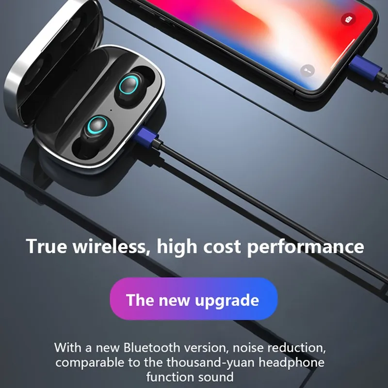 Touch TWS True беспроводные наушники 5D стерео bluetooth Mini водонепроницаемые головные