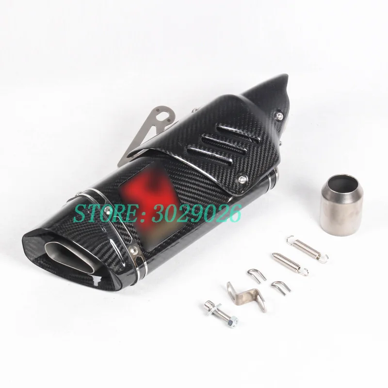 Ktm exc углеродная выхлопная труба мотоцикла nmax глушитель R6 R1 CBR500 Z750 escape moto escapamento de