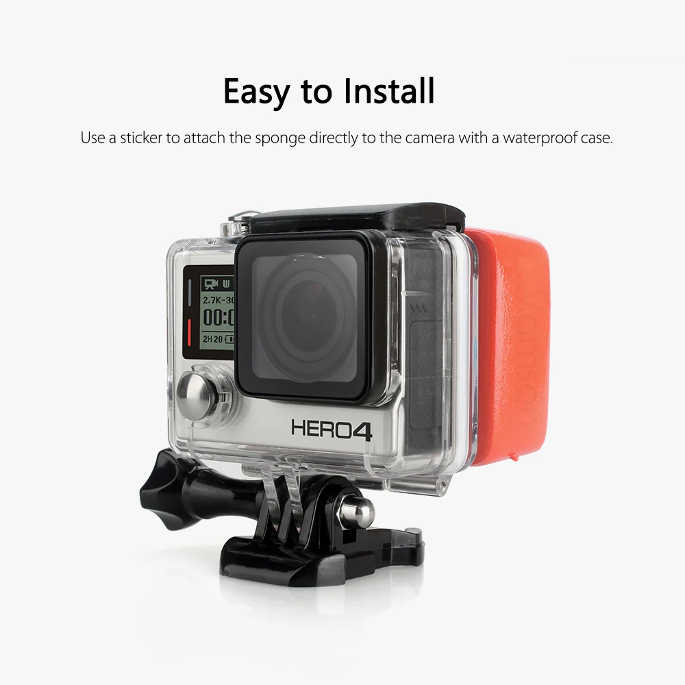 Поплавок Vamson для GoPro Hero 8 7 6 5 с клейкой антираковиной аксессуары yi 4K SJCAM VP602|Чехлы