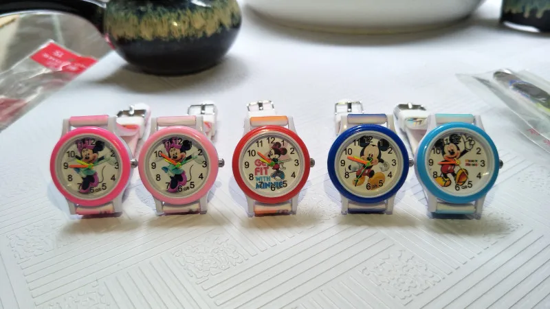 Крутые детские часы с Микки Маусом для мальчиков и девочек, водонепроницаемые цифровые часы для детей, рождественский подарок, наручные часы