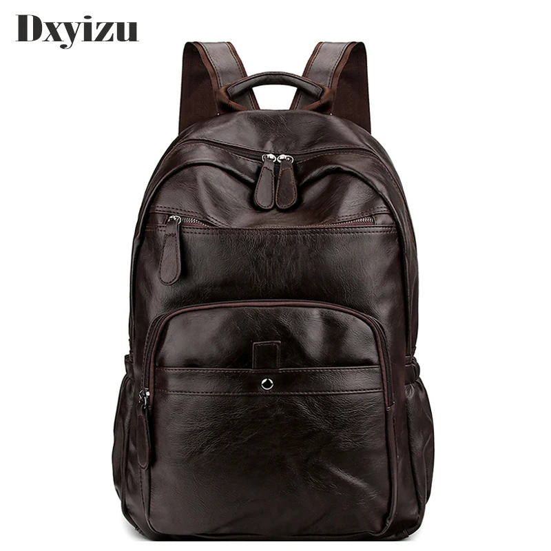 Waterproof Pu Leather Travel Bag Man Large Capacity Teenager