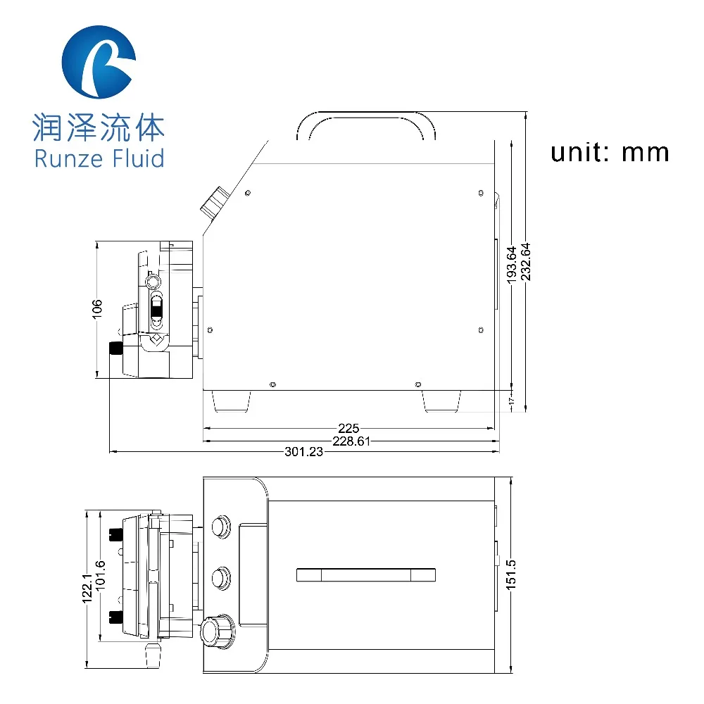 Регулируемый перистальтический насос с регулируемой скоростью 110-240 В