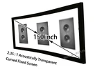 HD изогнутый экран 150 