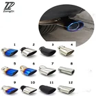 Универсальный глушитель выхлопных газов ZD, выхлопная труба из хромированной нержавеющей стали для марки Volkswagen, Opel, Mazda, Ford, Chevrolet, Citroen, Volvo, Peugeot