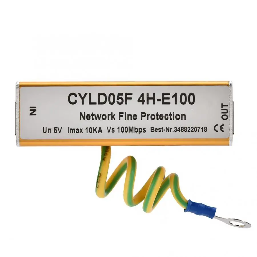 RJ45 RJ11 адаптер Ethernet сетевой стабилизатор перенапряжения гром освещение разрядник защита 5 в
