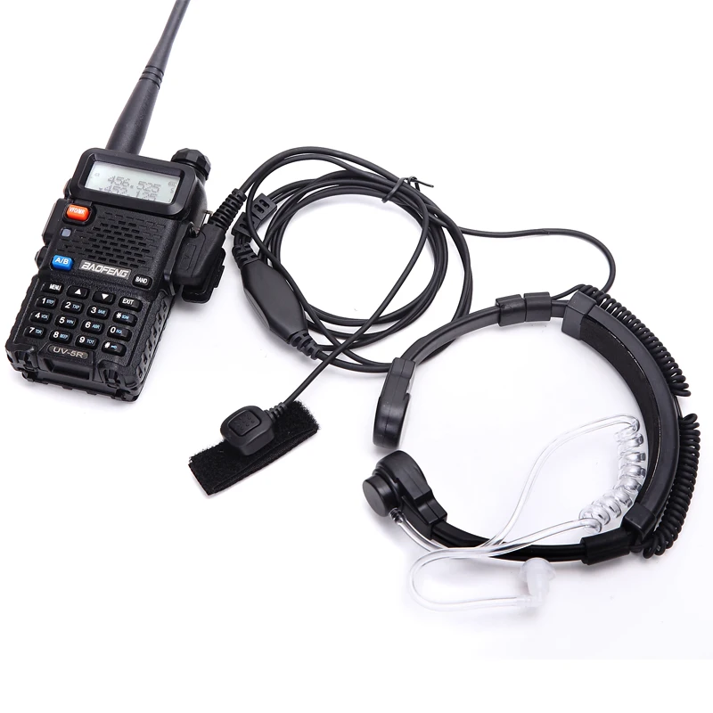 Горловинный микрофонный динамик Bluetooth гарнитура для иди и болтай Walkie Talkie BAOFENG UV 5R