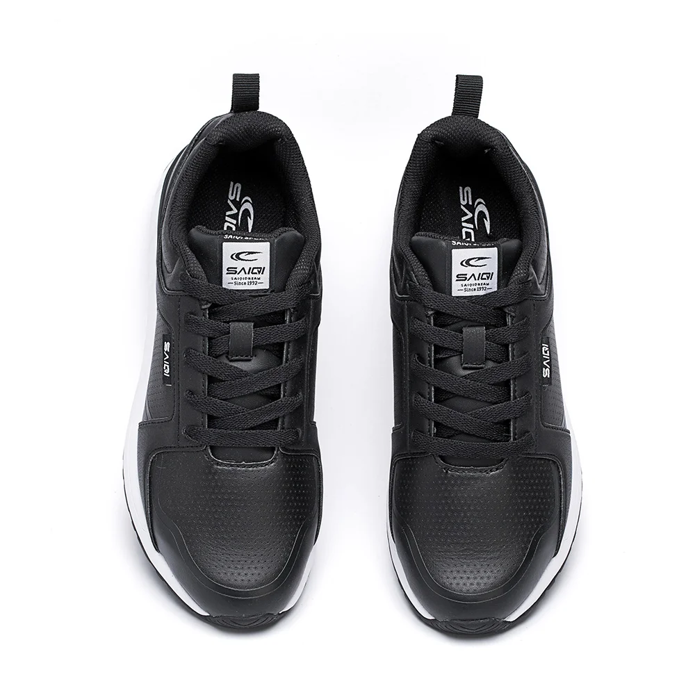 SAIQI 2019 Men's Casual Shoes Shock Absorption Cushion Campus Wind Non-Slip PU Stitching 338056 | Спорт и развлечения