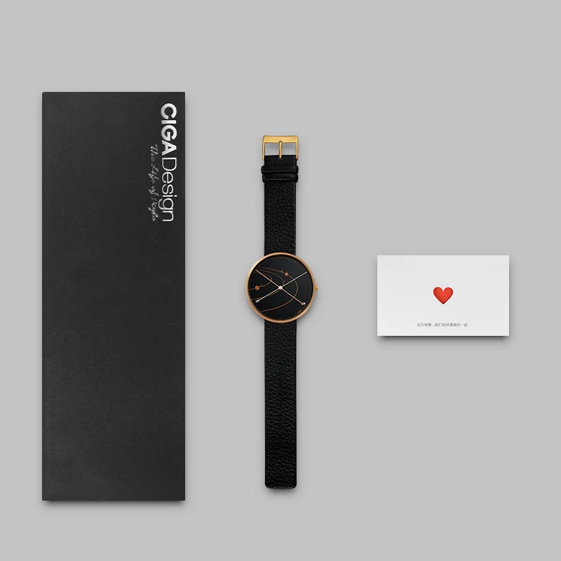 D012 серия Xiaomi CIGA дизайн любовника звезда наручные часы Мода простой ретро досуг