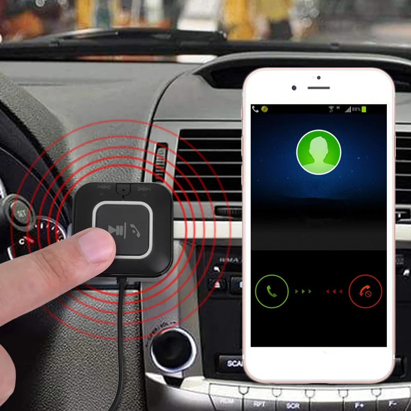 Bluetooth Handsfree Car Kit AUX кабель USB Динамик с NFC ZF 850 Беспроводной Музыка передатчик