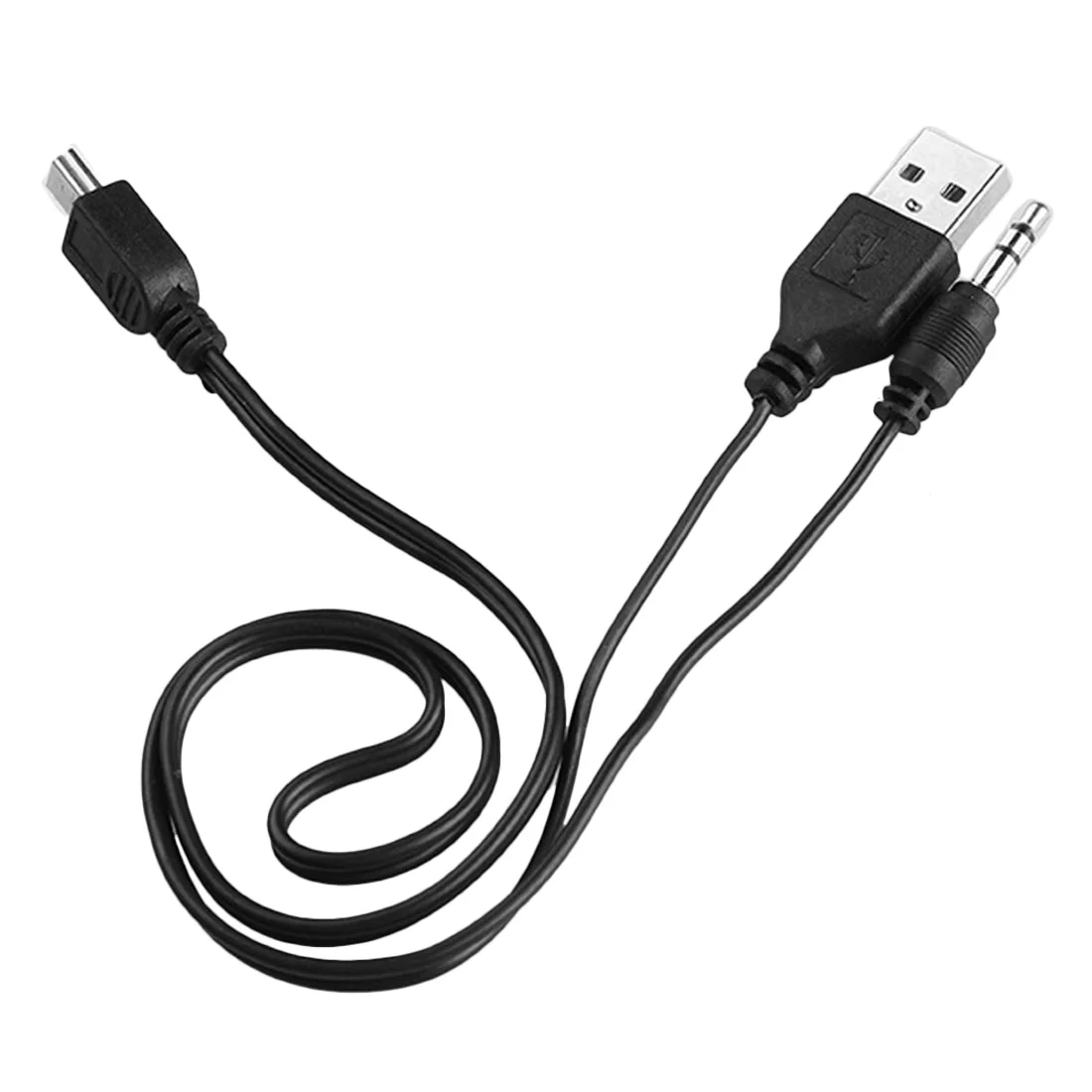 3,5 мм AUX аудио к USB 2,0 Мужской Кабель-переходник для зарядки шнур для автомобильного аудио