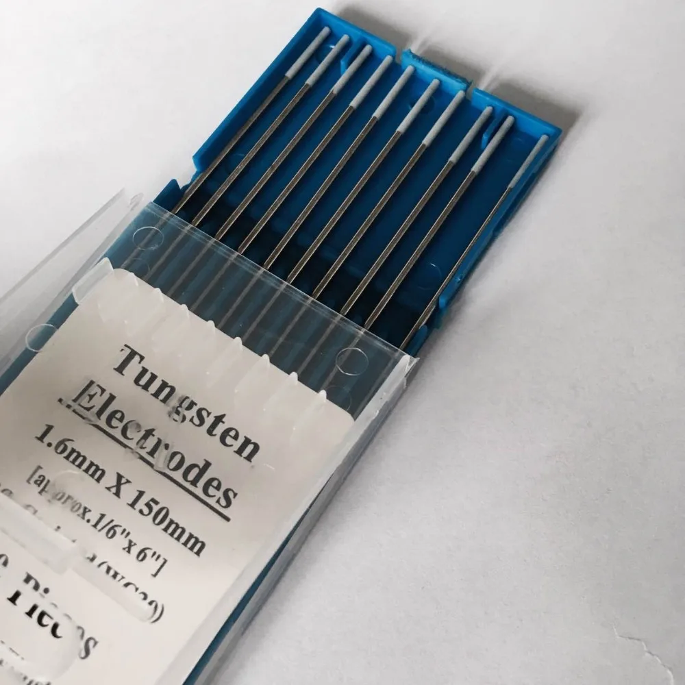 

2016 factory direct sale 2% Ceriated WC20 TIG Welding Tungsten Electrode 1.6mm*150mm free shipping