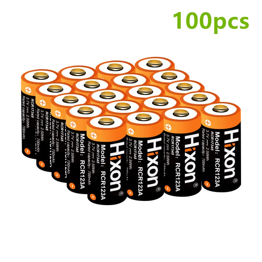100 шт. UL сертифицированный 700 мАч 3 7 V RCR123A CR123A аккумуляторные батареи для Netgear Arlo HD