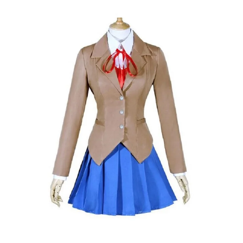 Карнавальный костюм Doki для игры в Литературный клуб школьная форма Sayori Yuri Natsuki