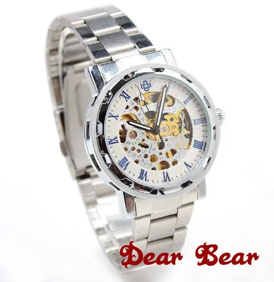 Men Skeleton Mechanical Watch Metal 6 pcs/lot | Наручные часы