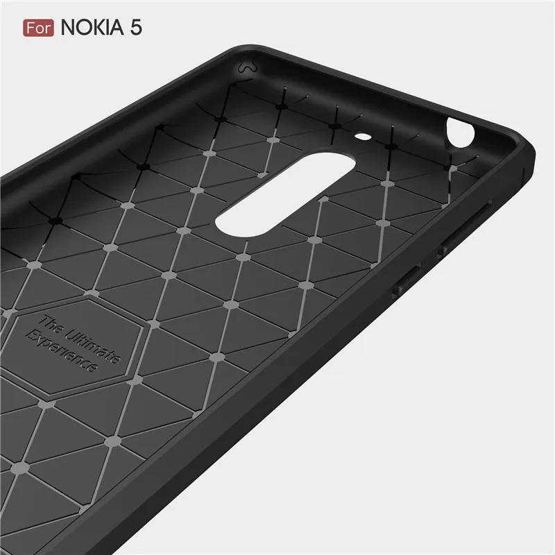 Whyes чехол для Nokia 5 2 3 6 углеродное волокно мягкий ТПУ тяжелый ударопрочный Полная