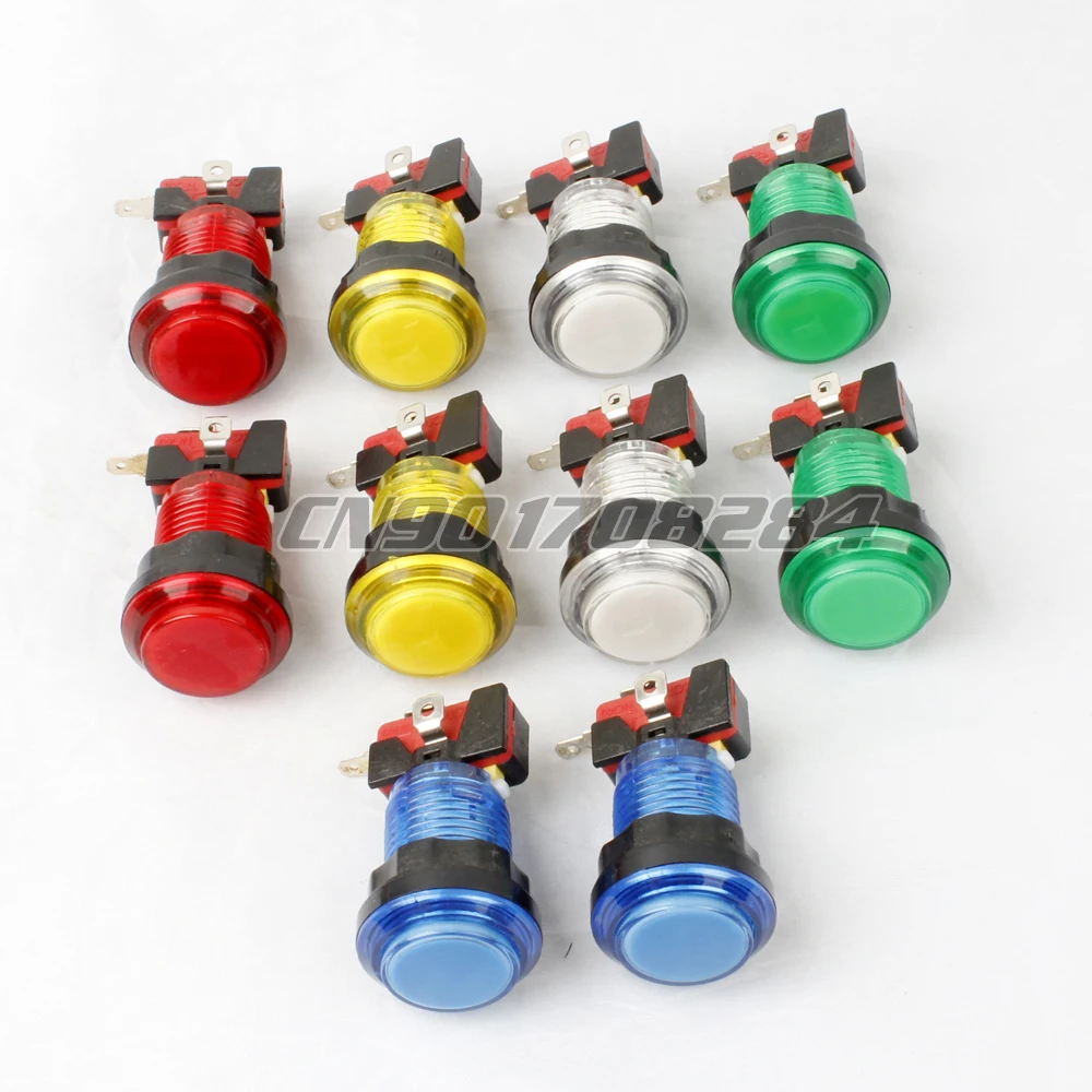 10 шт./лот новые светодиодные полноцветные кнопки с подсветкой и