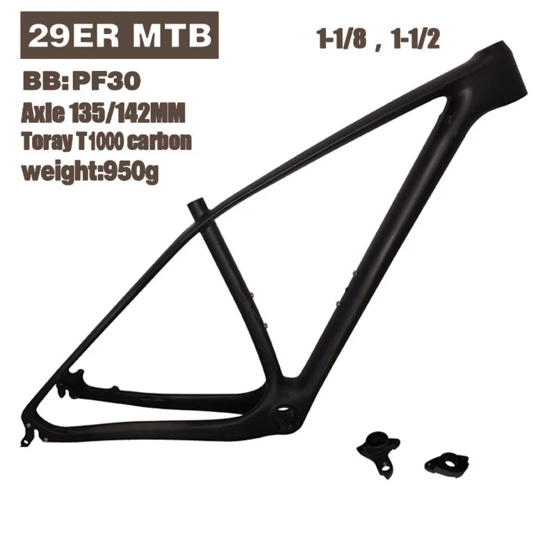 FM M759 29ER MTB велосипеда 29er углерода Рамка 135*9 и 142*12 мм через ось совместимый