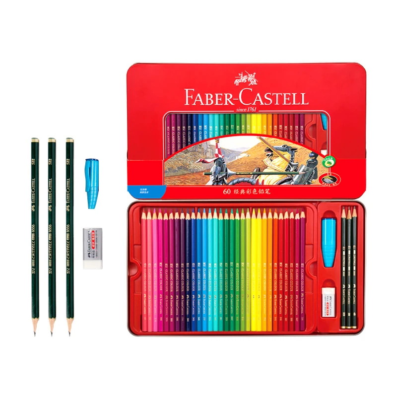 Faber Castell масляные цветные карандаши нетоксичные профессиональные классические цветные карандаши набор эскизных карандашей для рисования комплект, принадлежности для живописи
