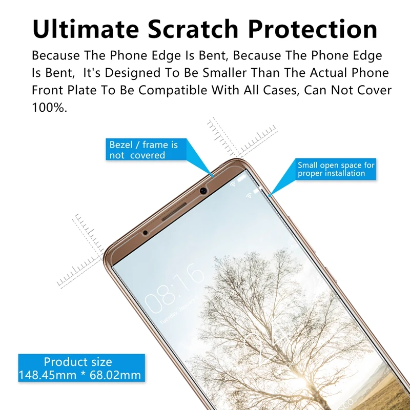 5 шт./лот закаленное Стекло для huawei Коврики 10 Pro Экран протектор Защитная пленка pro