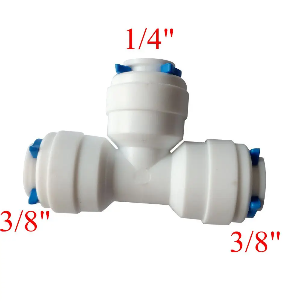 Соединитель воды фитинги для аквариумной системы обратного осмоса ROUT-3-3-2 3/8 &quot -