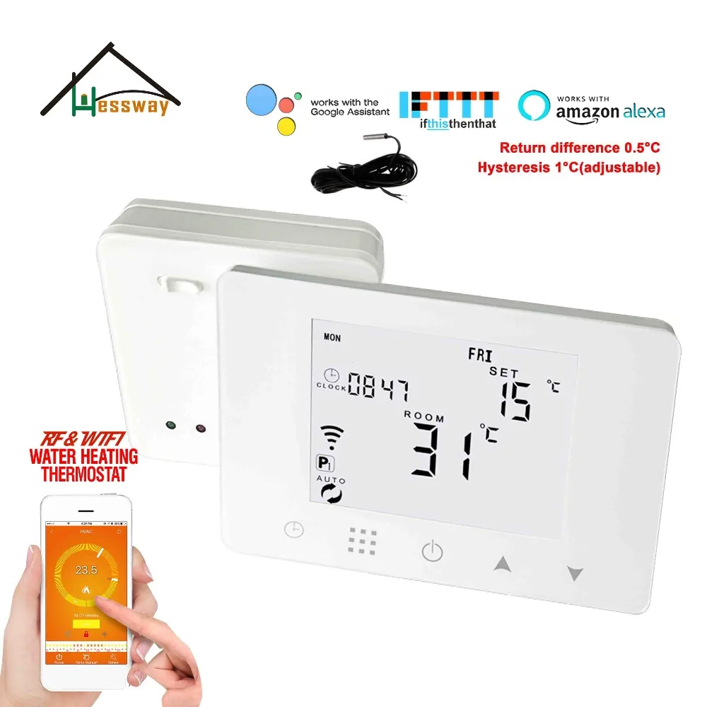 Приложение TUYA 5A сухого контакта/пассивный контакт WI FI & RF Беспроводной термостат