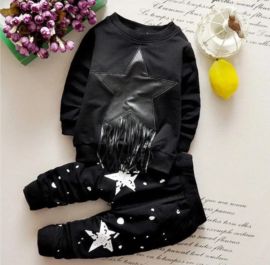 2019 Spring Autumn Baby T-shirt Pants 2Pcs Suits Toddler Tracksuits Children Boys Girls Bohemia Style Clothing Sets Kids Clothes |