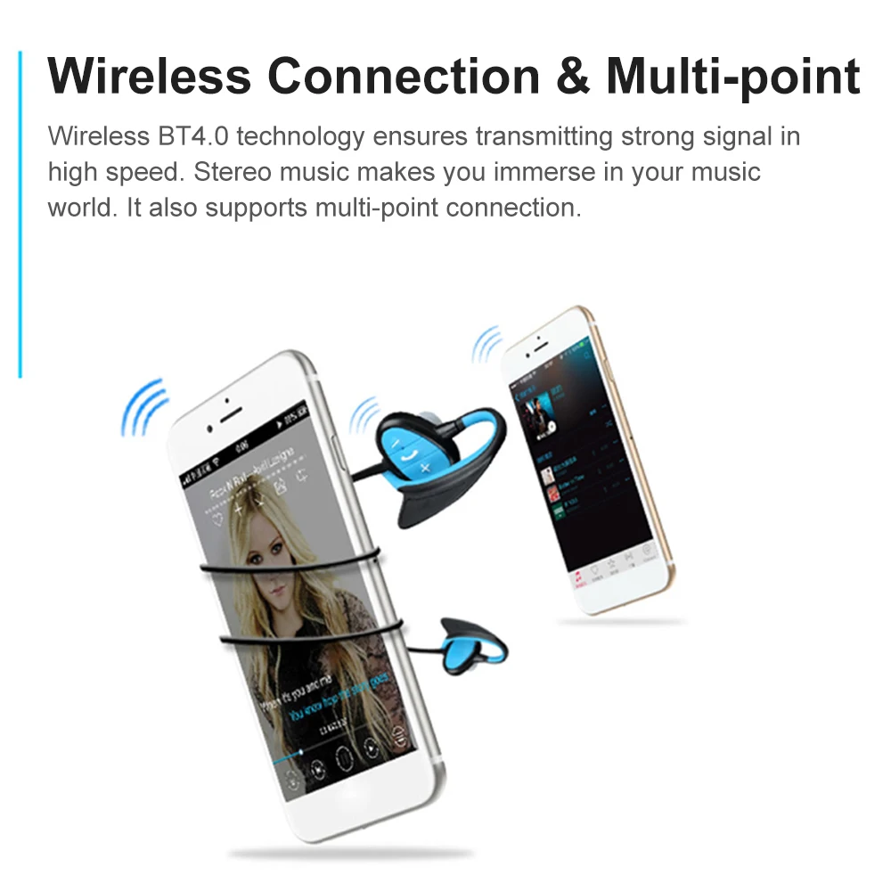 Водонепроницаемые беспроводные наушники IPX8 Bluetooth-наушники для CSR