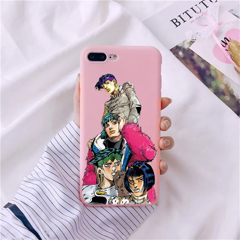 TPU JoJo невероятное приключение убийца queen Caso телефон чехол для телефона пункт O iphone Da iphone XR XS MAX X 8 Plus 7 Алем de 6S плюс 6S 5 - Цвет: TPU