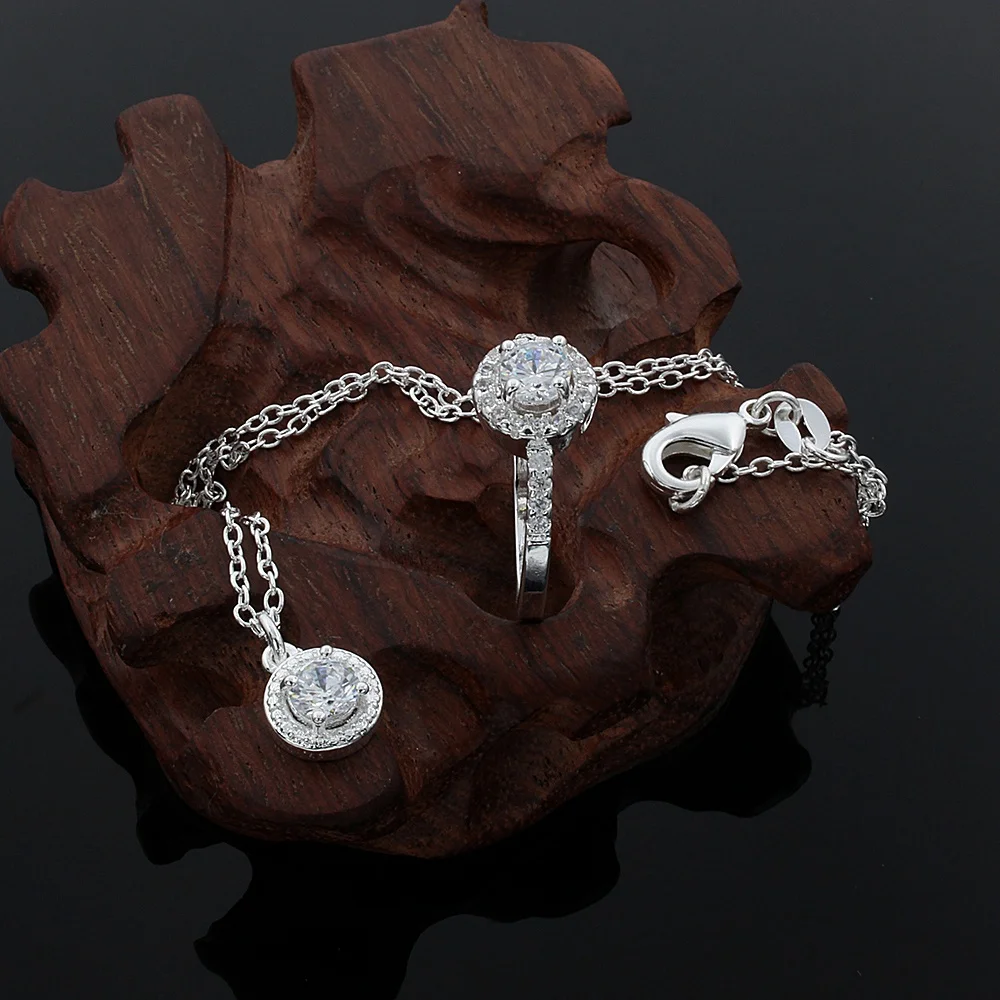 Подарок для Lover серебряное ожерелье Модный женский классический блестящий