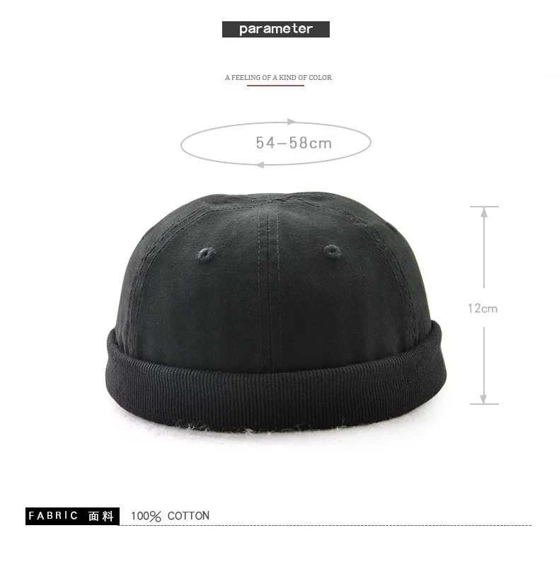 Мужская Осенняя хлопковая кепка Skullies в стиле ретро, уникальная уличная шапка Docker, многоцелевая шапка Miki Beanie