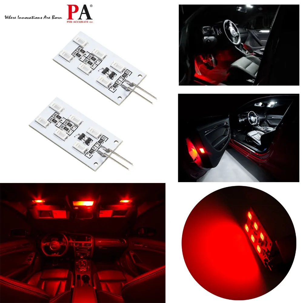 PA светодиодный 2 шт. x дверной подножник светильник для Audi 12V 6SMD 5630 Светодиодный