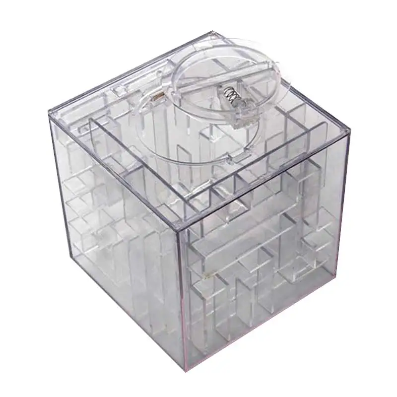 3D кубик Кристалл игра-головоломка Лабиринт Копилка креативная детская игрушка