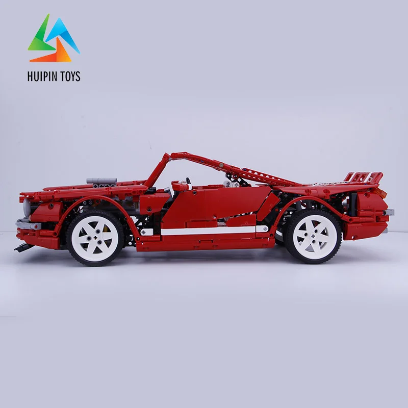 2000Pcs XINGBAO Building Blocks Toys XB-07001 легоe technic Moc Red Muscle Car Bricks Car Model Best Gift For Children 4PX
