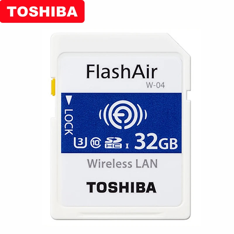 TOSHIBA Flash Air W 04 карта памяти 32 Гб 64 WIFI SD 90 МБ/с./с Беспроводная LAN Карта Tarjeta sd Carte для