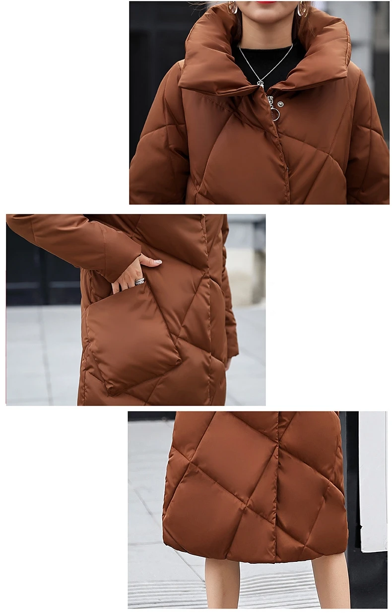 Argyle/зимнее пальто для женщин парки 2018 Mujer Parka femmeверхняя одежда с воротником
