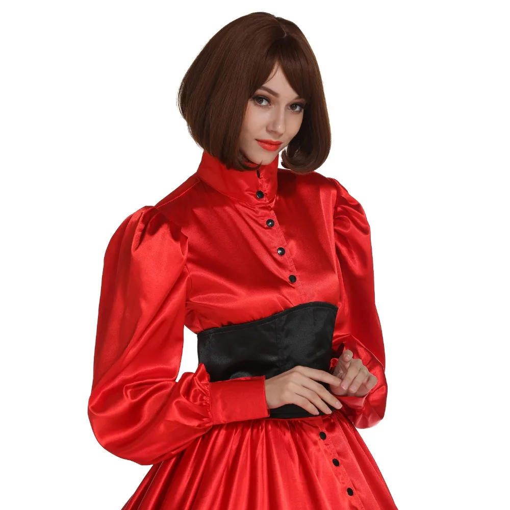 Новое поступление готические платья на заказ винтажные викторианские красные