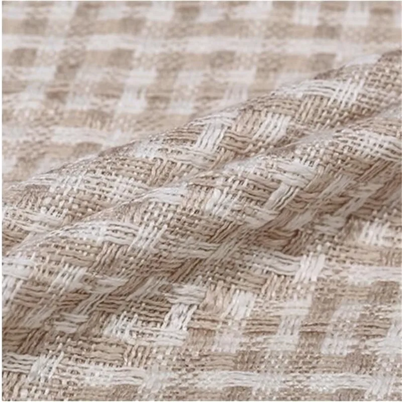 Новая весенне-осенняя ткань из льна и хлопка грубая твидовая мягкая достойная 260