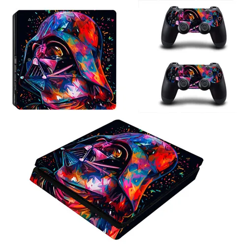 YSP4S-1874 Звездные войны Дарт Вейдер PS4 тонкая кожа Наклейка для sony playstation 4 консоль и контроллер для Dualshock 4 PS4 тонкая Наклейка - Цвет: YSP4S-1874