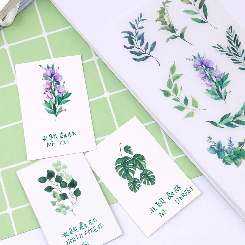 

Coloffice 6PCs/Set Original Small Fresh Stationery Sticker Diary Pocket Decoration Material Creative Life Stickers Children DIY
