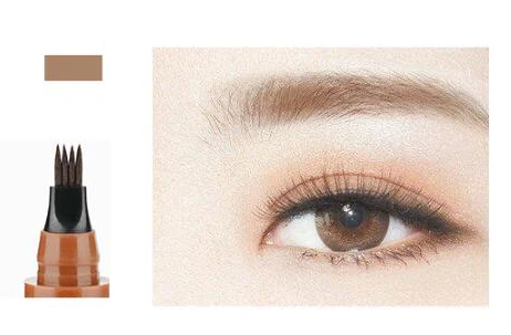 01Light Brown SUAKE жидкий карандаш для бровей, водостойкий микроблейдинг, вилка, кончик, тонкий эскиз, профессиональный карандаш для бровей, татуажа, оттеночная ручка, корейская косметика - Цвет: 01Light Brown