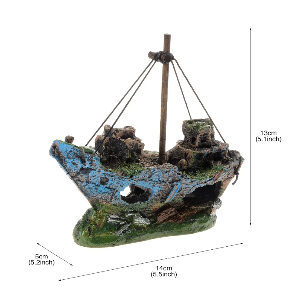 Saim новинка 2019 пиратский корабль из смолы парусная лодка Sunk Corsair кораблекрушение