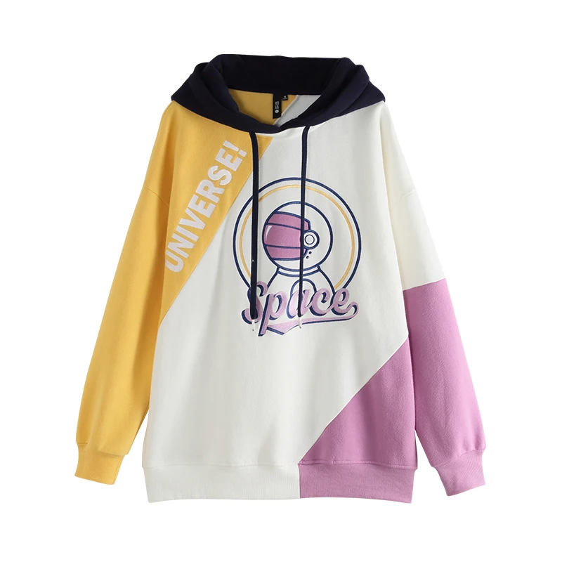 Toyouth топы с длинными рукавами корейские худи толстовки Harajuku теплые Зимние