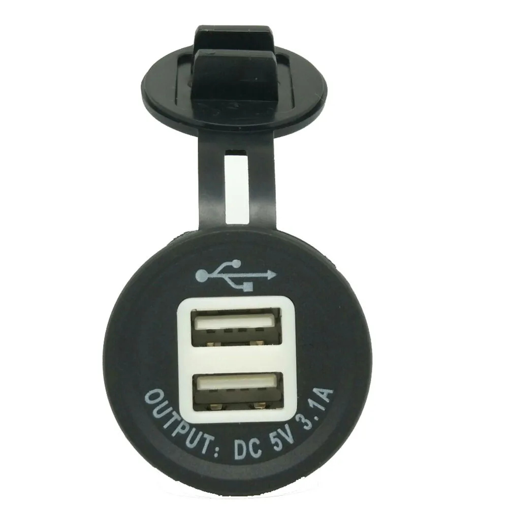 Автомобильный usb разъем для зарядного устройства с двойным светодиодный