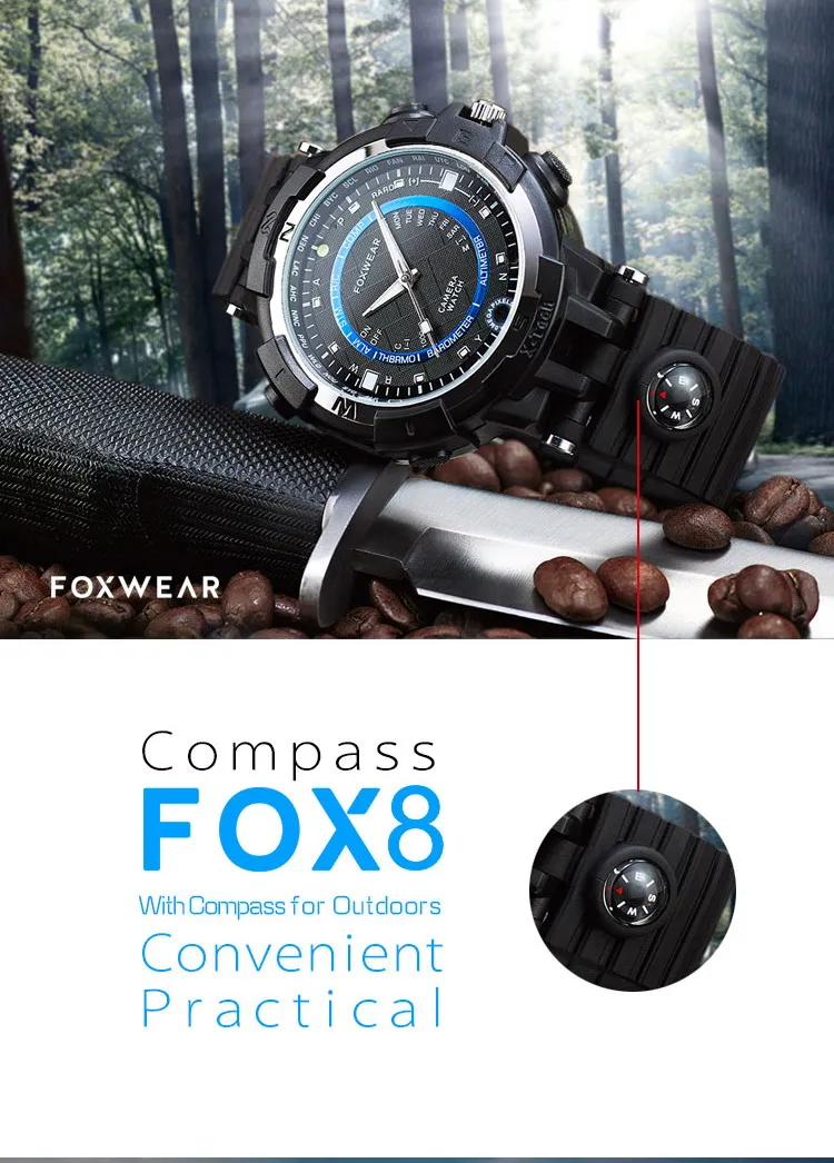 F0X8 смарт wifi Часы Cam цифровой видео рекордер Спорт на открытом воздухе