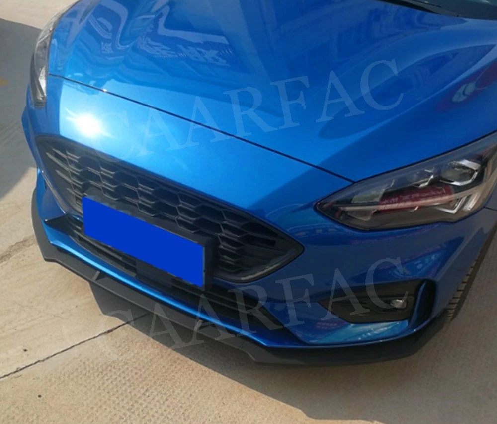 Высокое качество ABS передняя отделка спойлера ДЛЯ Ford Focus седан хэтчбек+ черная головка бампера подбородок Лопата защита