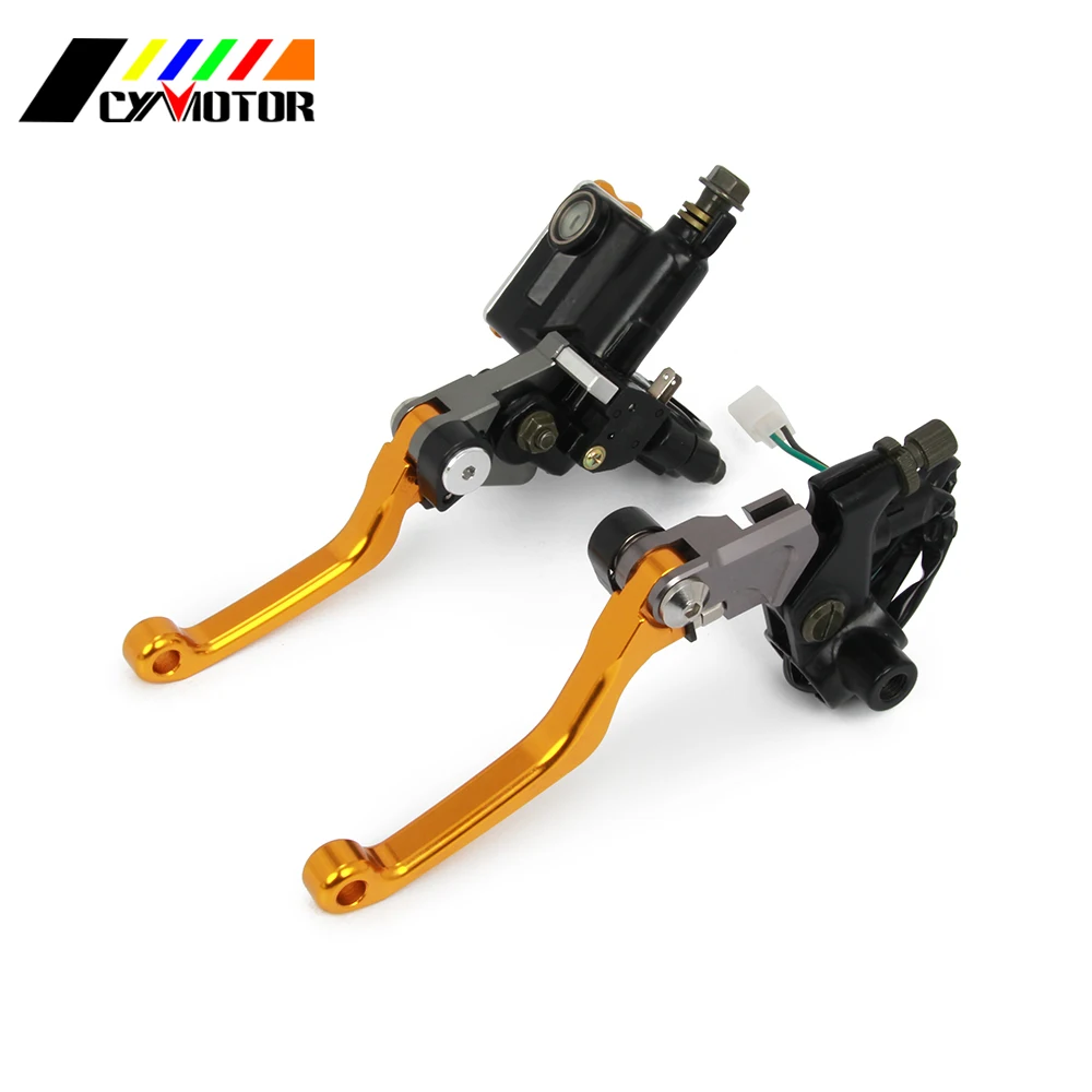 

Universal Motorcycle 7/8" CNC Front Brake Clutch Master Cylinder Lever Set Reservoir Pump For SUZUKI YAMAHA KAWASAKI HONDA